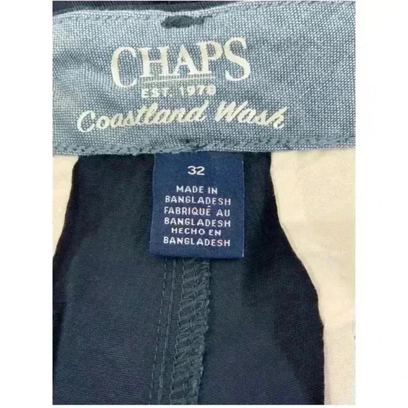 Chaps Coastland Flat-Front Shorts, Men's Size 32, Night Shadow NEW - Picture 7 of 7